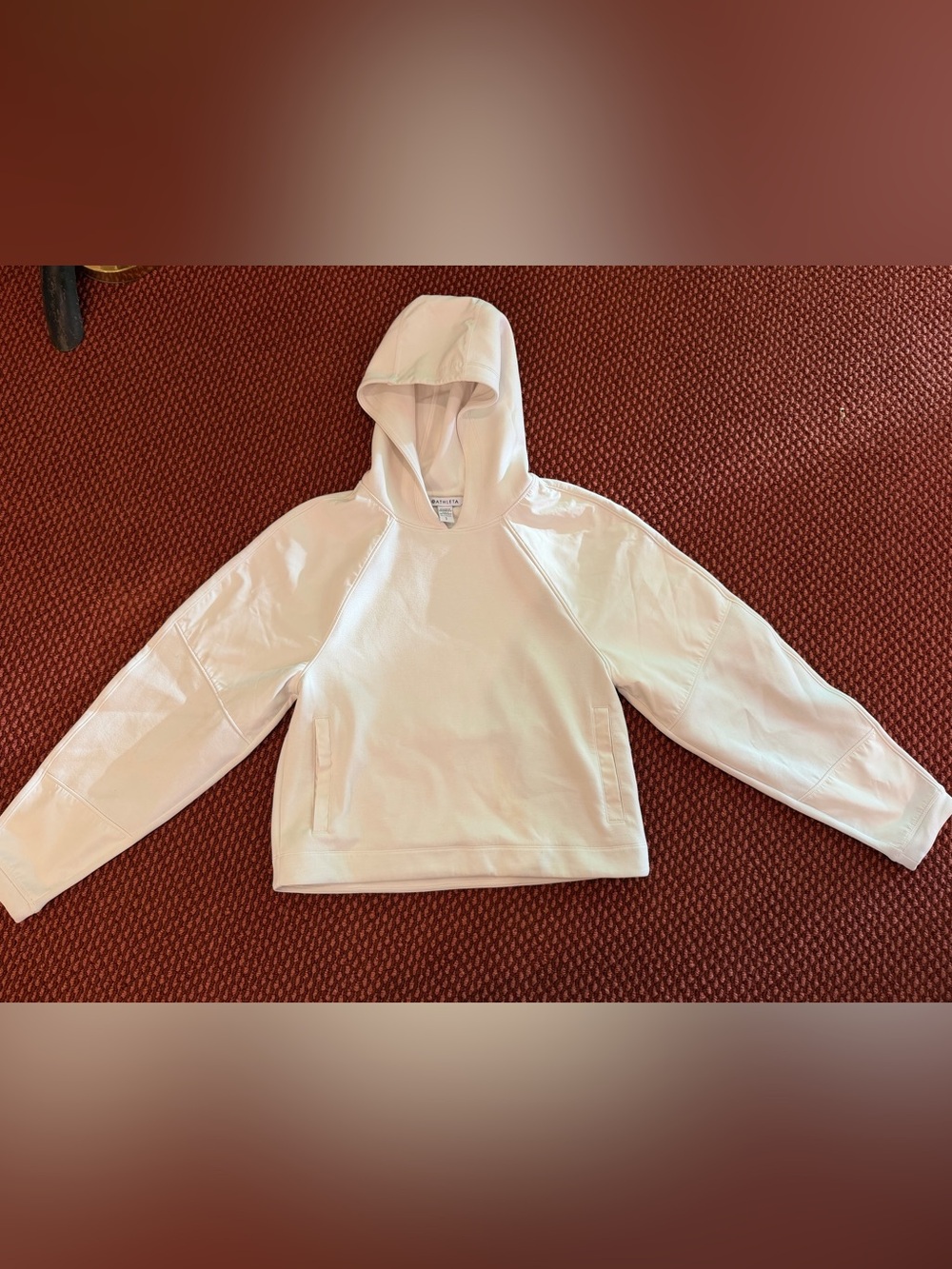 Athleta Women’s White Hooded Pullover